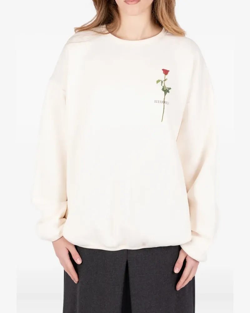 Société Anonyme Sweatshirt mit Rosen-Grafik - Nude Nude