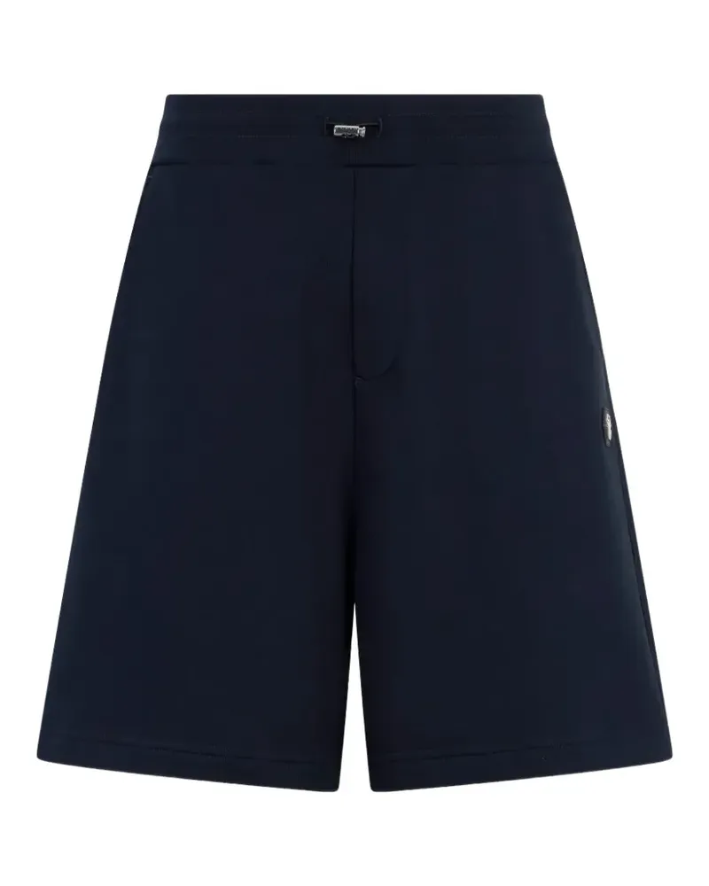 Philipp Plein Joggingshorts mit Logo-Patch - Blau Blau