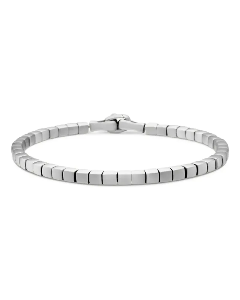 David Yurman Spiritual Beads Cushion Armband aus Sterlingsilber 4mm Silber