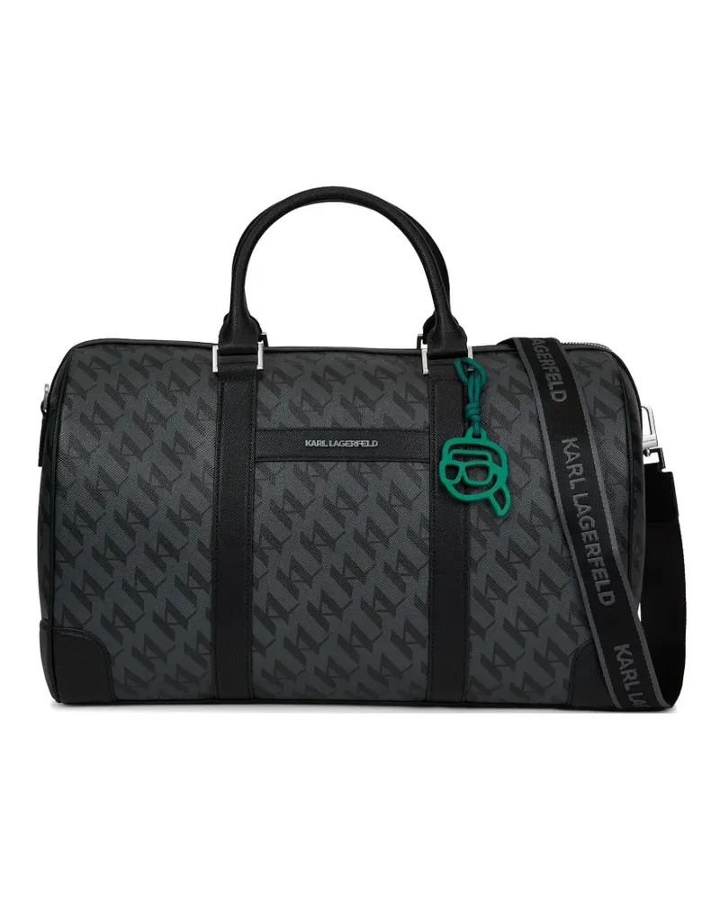 Karl Lagerfeld Ikon Monogram duffle bag - Grau Grau