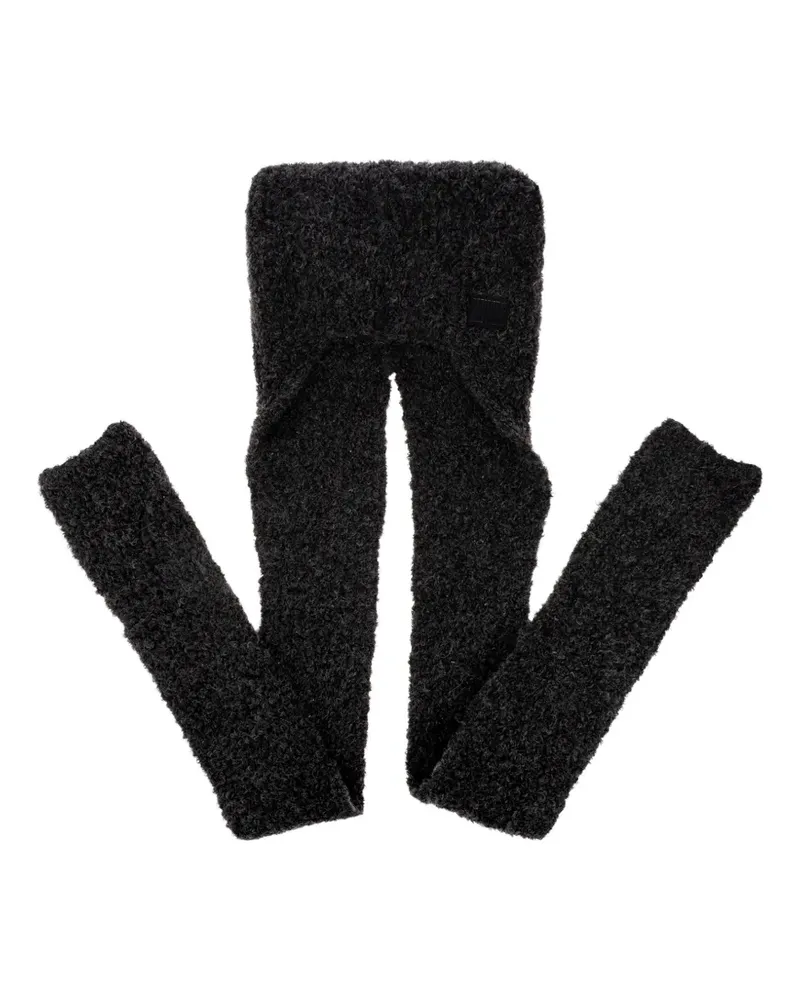 Charlotte Knowles Precious animal-ear scarf beanie hat - Schwarz Schwarz