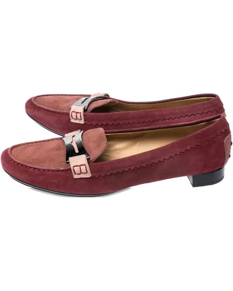 TOD'S Penny-Loafer aus Wildleder - Rot Rot