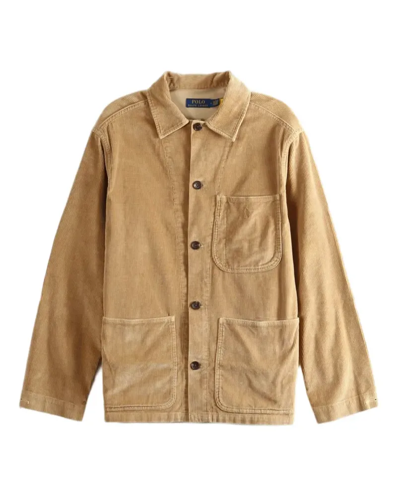 Ralph Lauren Utility-Hemdjacke aus Cord - Nude Nude