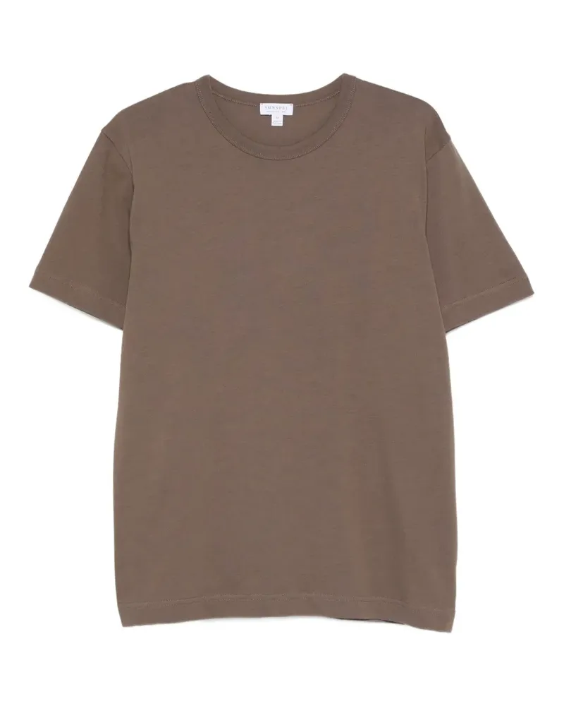 Sunspel regular-fit T-shirt - Braun Braun