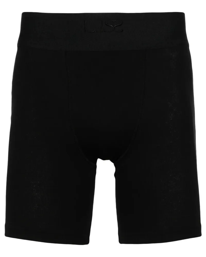 Ludovic de Saint Sernin Radlerhose mit Logo-Stickerei - Schwarz Schwarz