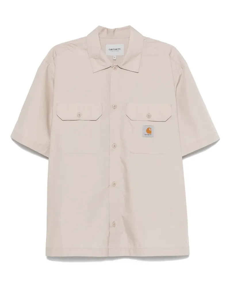 Carhartt WIP Hemd mit Logo-Patch - Nude Nude