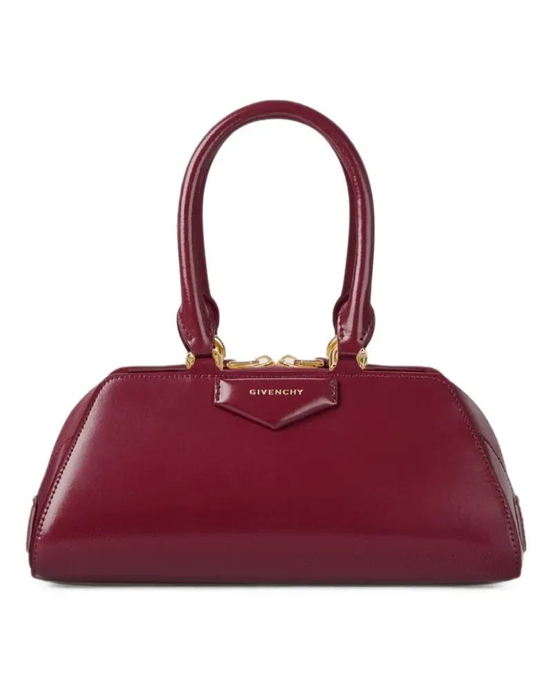 Givenchy Mini Antigona East-West Tasche aus Leder - Rot Rot