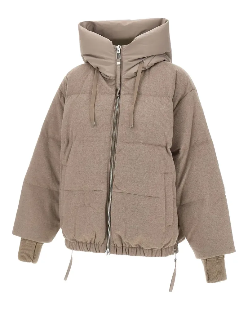 DUNO drawstring-hooded padded jacket - Nude Nude