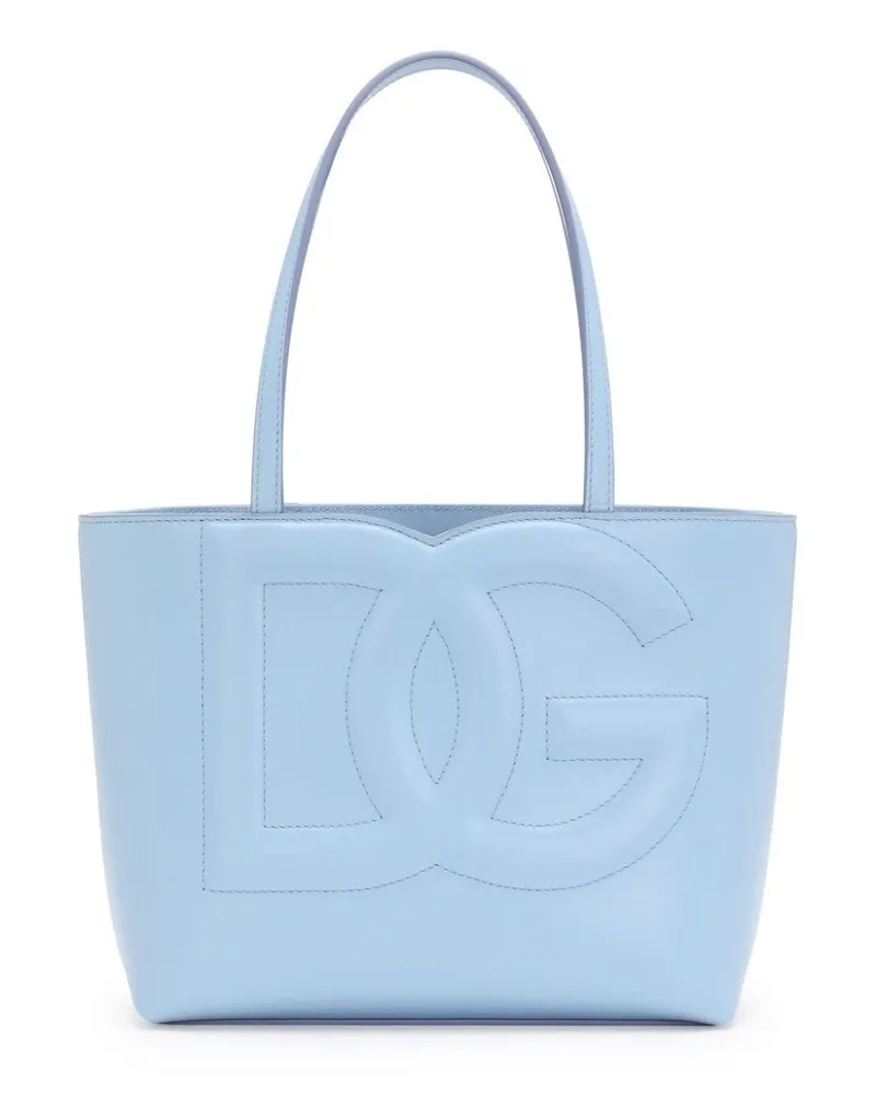 Dolce & Gabbana Shopper mit Logo - Blau Blau