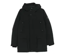 Gefütterte Kapuzenjacke - Schwarz