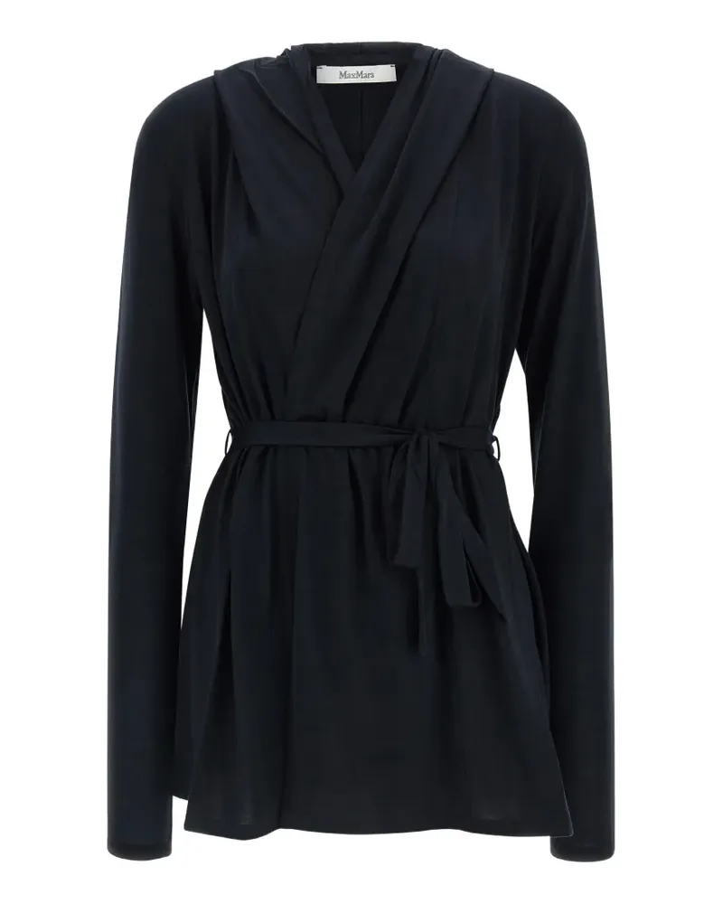 Max Mara Cardigan mit Gürtel - Blau Blau