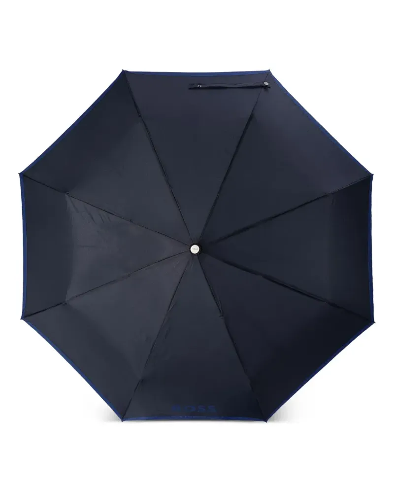 HUGO BOSS Regenschirm mit Logo-Print - Blau Blau