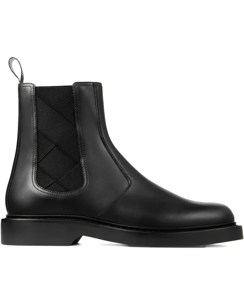 Jimmy Choo Chelsea-Boots mit gewebtem Einsatz - Schwarz Schwarz