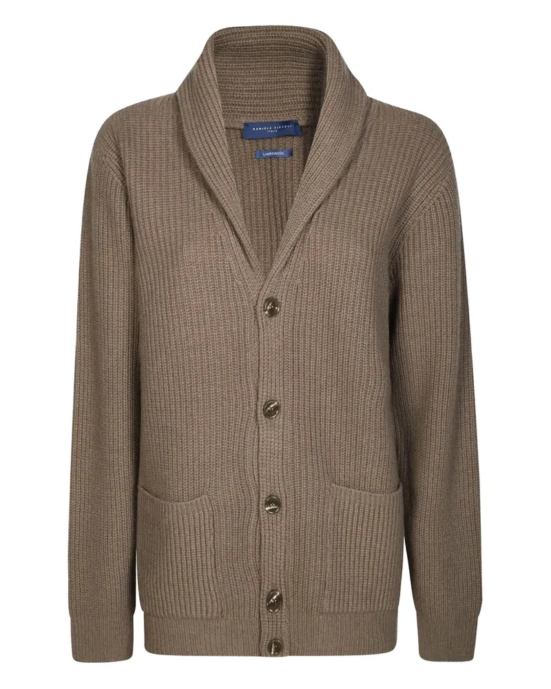 Daniele Fiesoli shawl-collar cardigan - Braun Braun