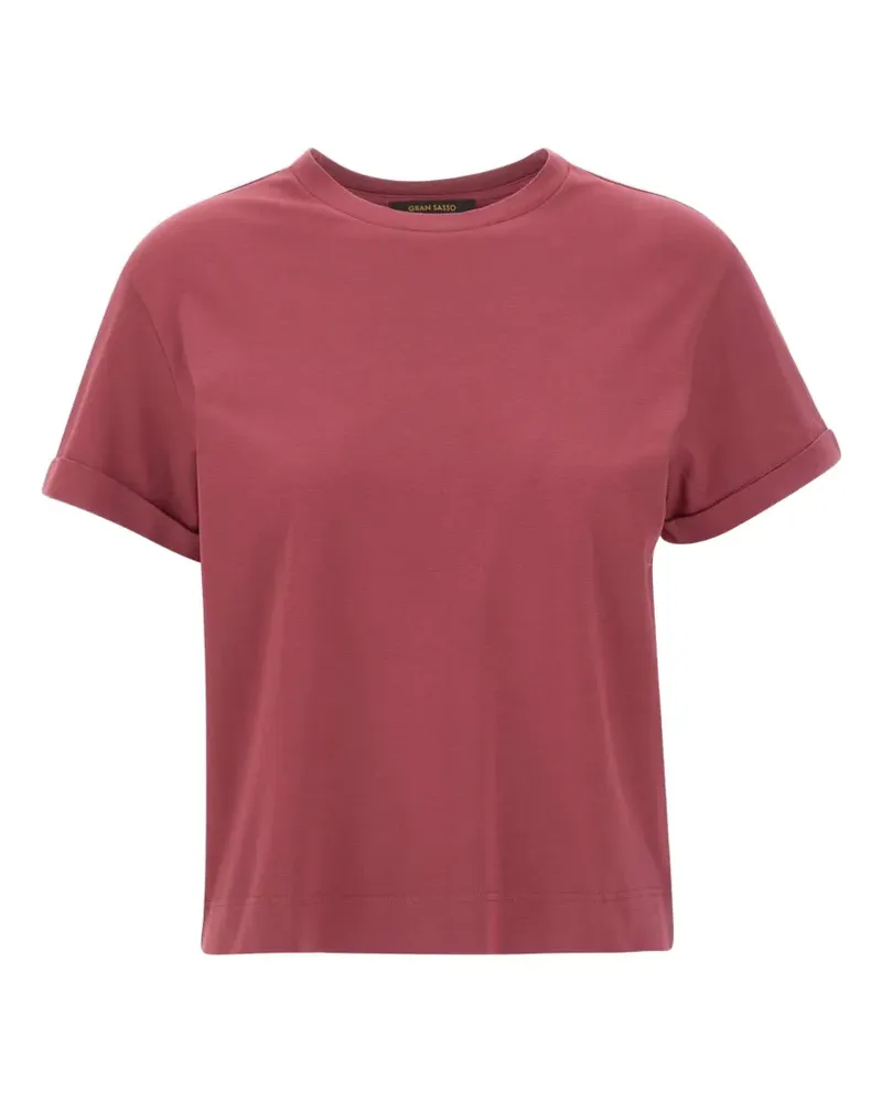 Gran Sasso turned-up cuff T-shirt - Rosa Rosa