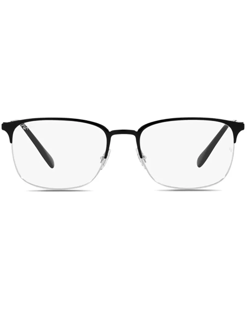 Ray Ban Brille mit eckigem Gestell - Schwarz Schwarz