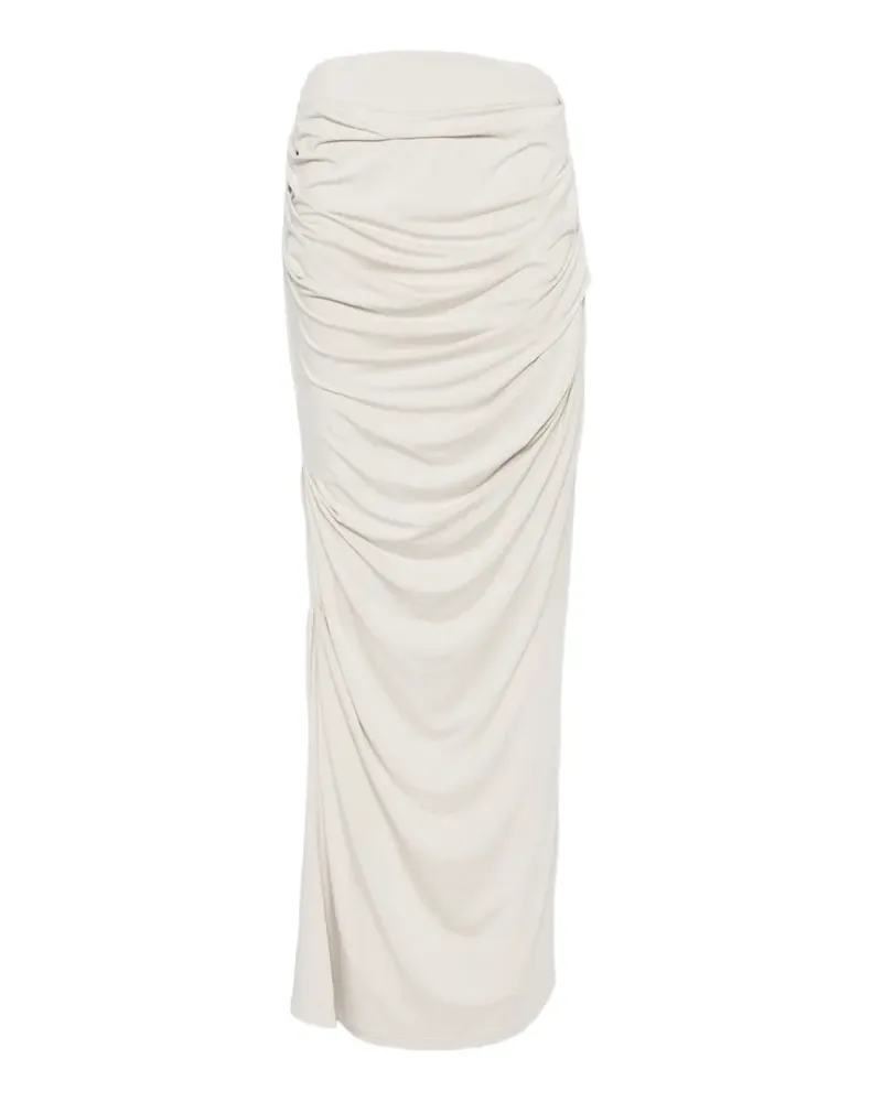 Entire Studios ruched drape maxi skirt - Grau Grau