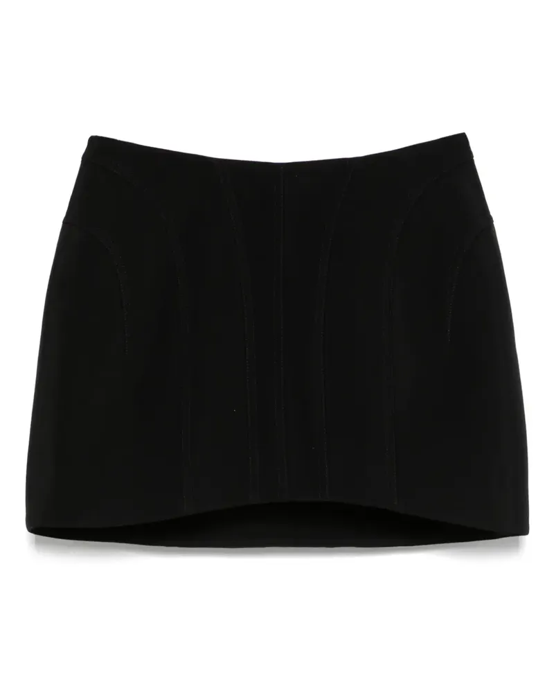 Thierry Mugler Klassischer Minirock - Schwarz Schwarz
