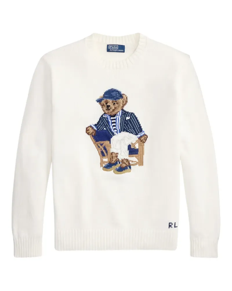 Ralph Lauren Polo Bear intarsia-knit sweater - Weiß Weiß