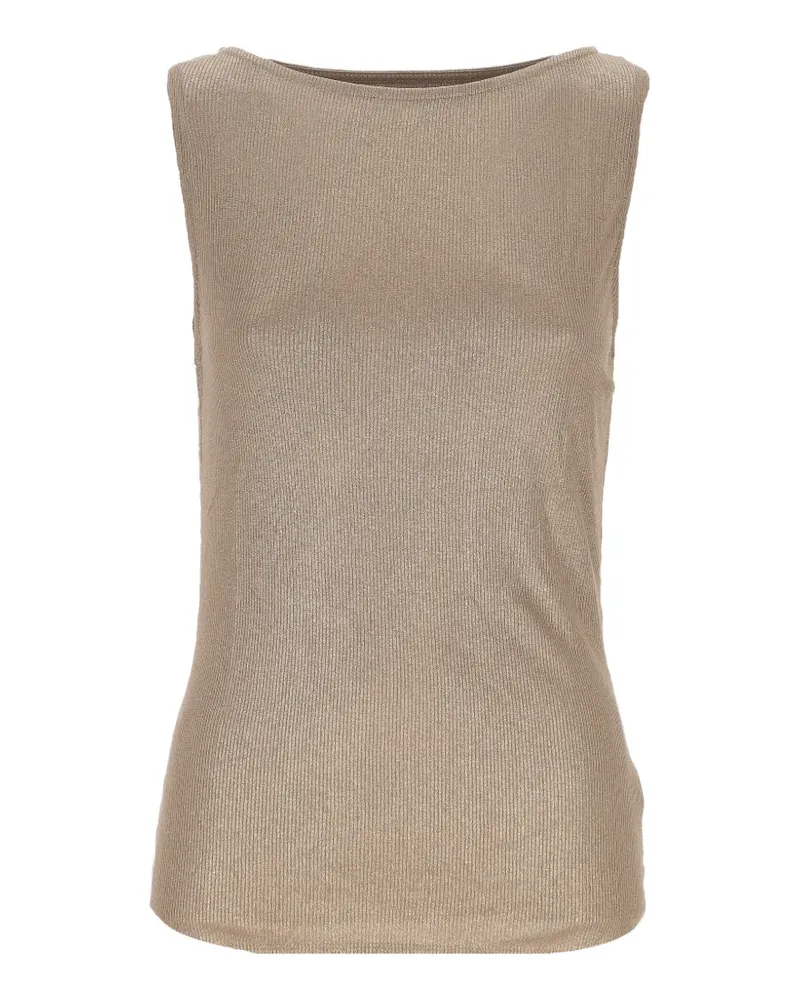 Majestic Top mit U-Boot-Ausschnitt - Nude Nude