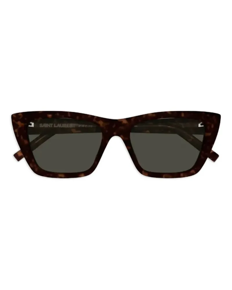 Saint Laurent Sonnenbrille mit Cat-Eye-Gestell - Braun Braun