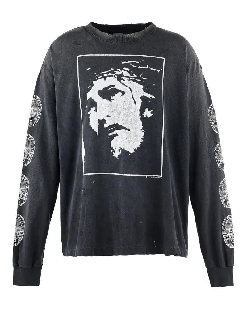 SAINT MXXXXXX Pullover aus Baumwolle - Schwarz Schwarz