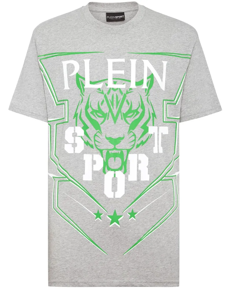 Philipp Plein T-Shirt mit Tiger-Print - Grau Grau