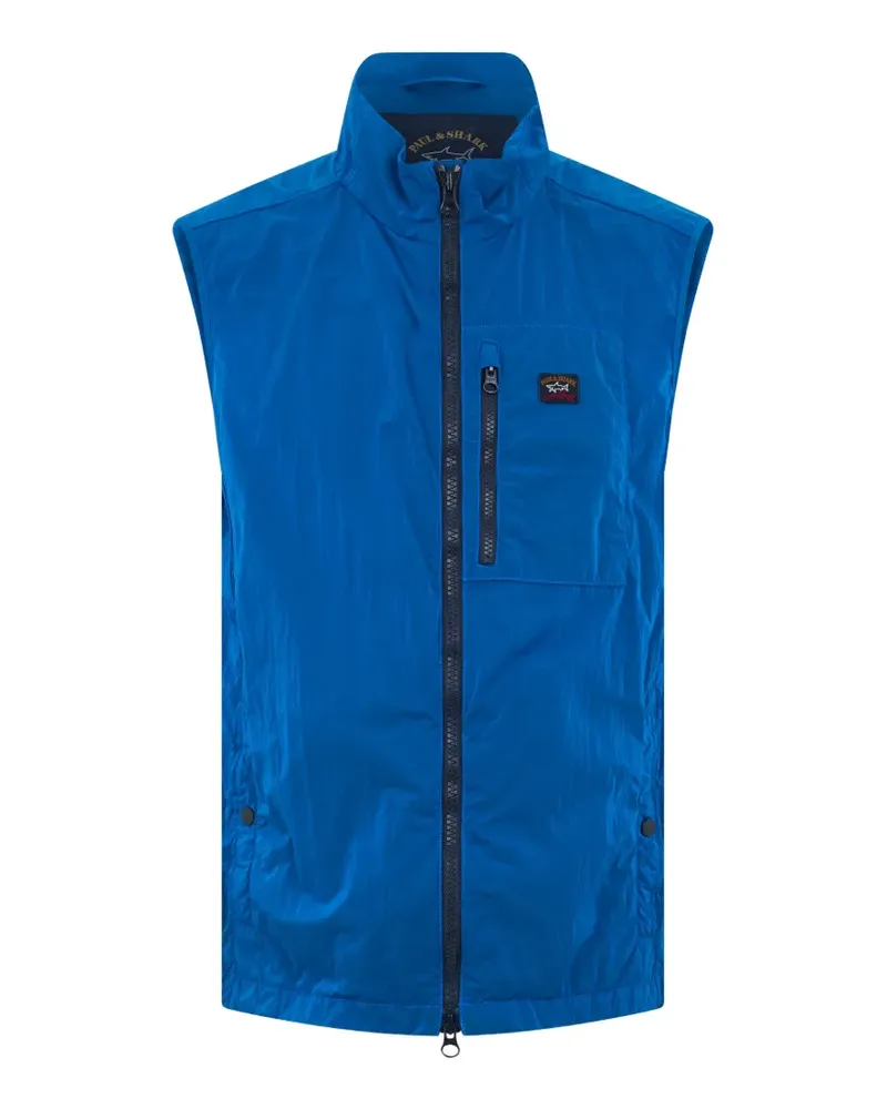 Paul & Shark zip-up gilet - Blau Blau