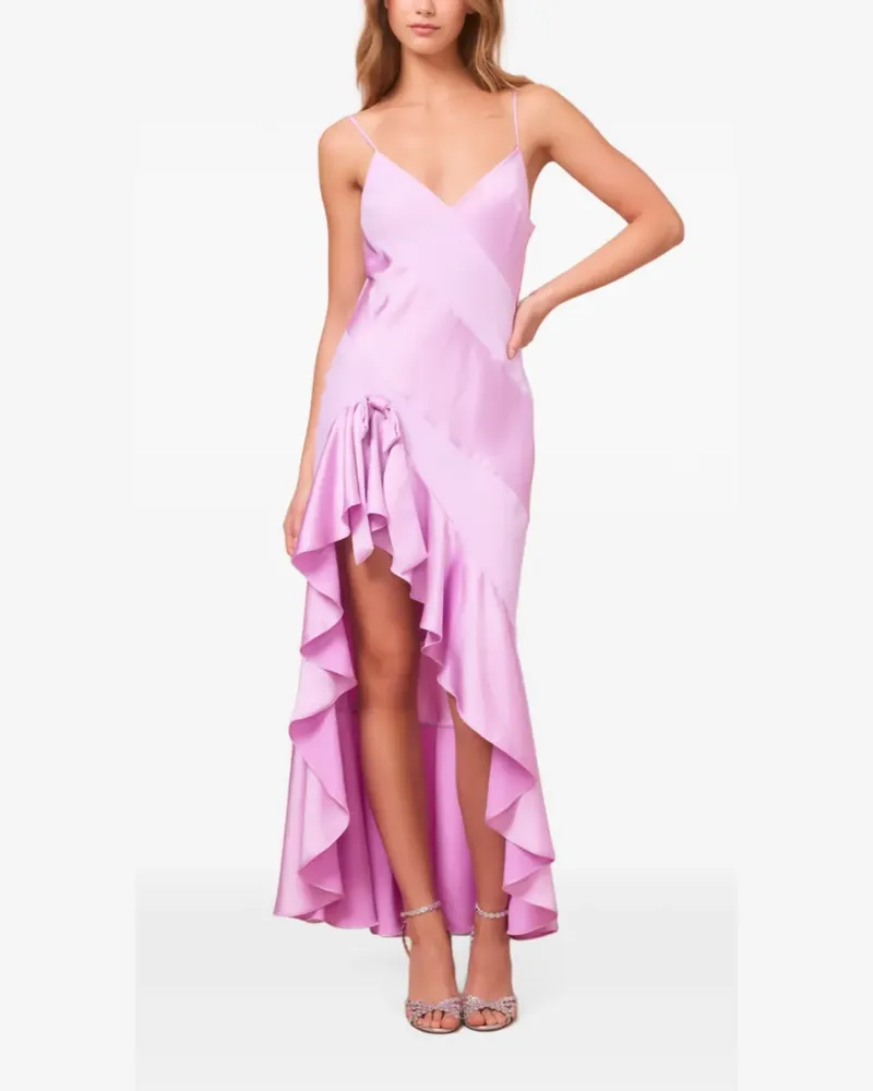 LoveShackFancy Mallee ruffled asymmetric dress - Rosa Rosa