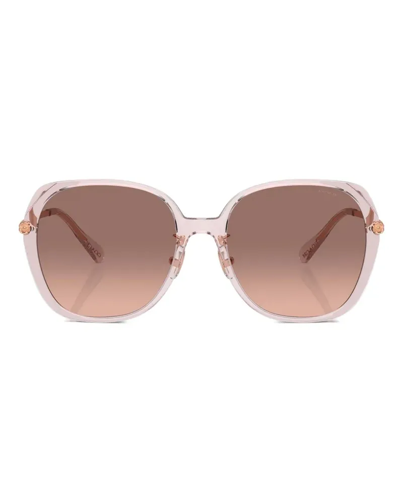 Coach gradient-lens oversized-frame sunglasses - Rosa Rosa