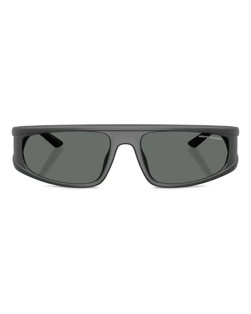 Armani Exchange Sonnenbrille mit geometrischem Gestell - Grau Grau