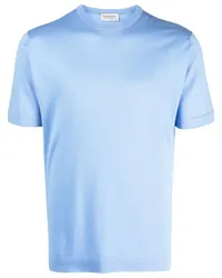 John Smedley T-Shirt mit Rundhalsausschnitt Blau