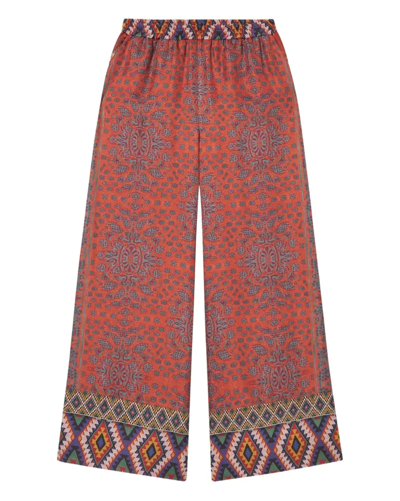 Pierre-Louis Mascia Gemusterte Hose mit Paisley-Print - Rot Rot