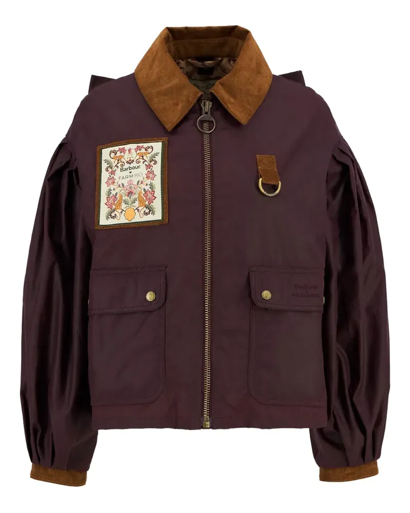 Barbour x Farm Rio Thais Jacke - Rot Rot