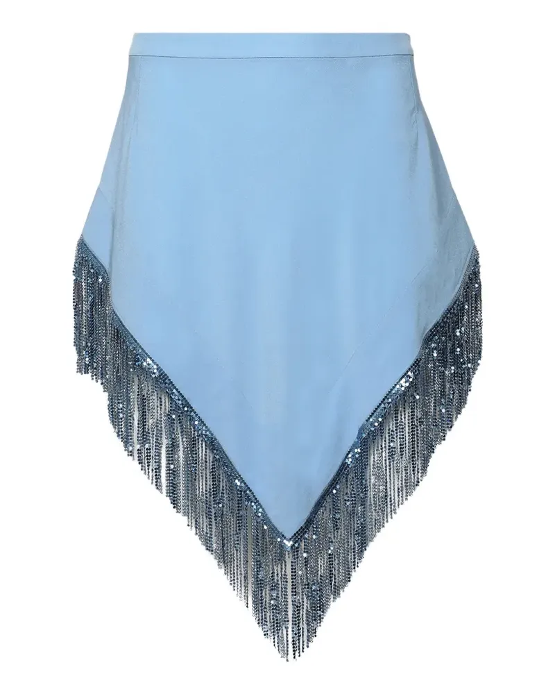 Paco Rabanne chainmail-embellishment asymmetric skirt - Blau Blau