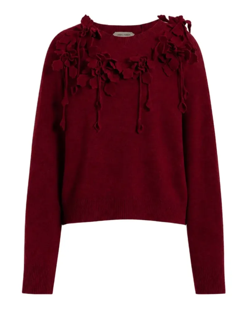 Alberta Ferretti Pullover mit Applikationen - Rot Rot