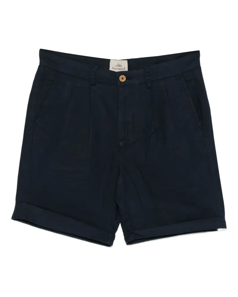 PENINSULA Bermudas mit Falten - Blau Blau