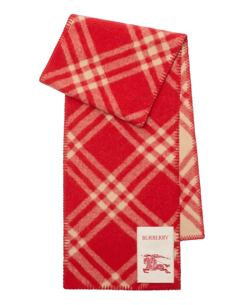 Burberry Karierter Schal - Rot Rot