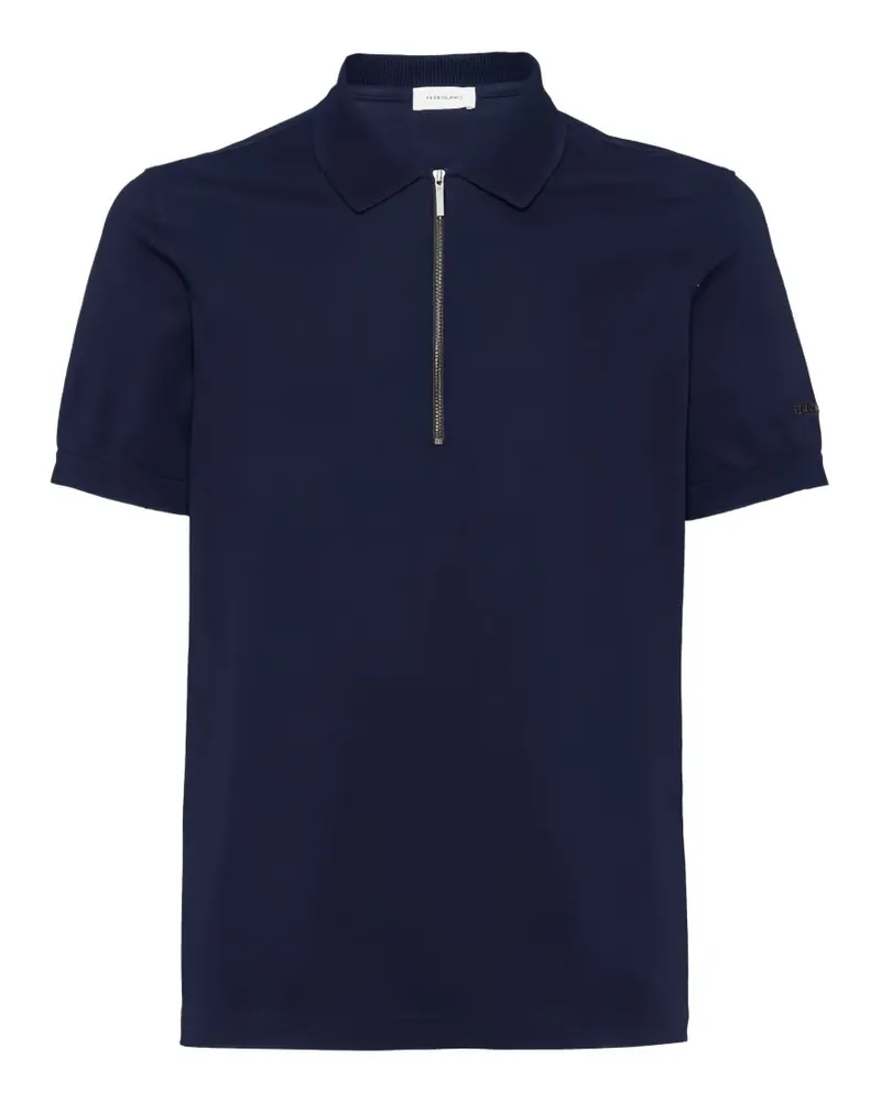 Ferragamo Poloshirt mit Reißverschluss - Blau Blau