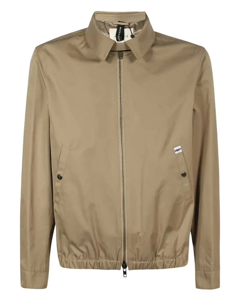 MACKINTOSH elasticated-bottom full-zip jacket - Nude Nude