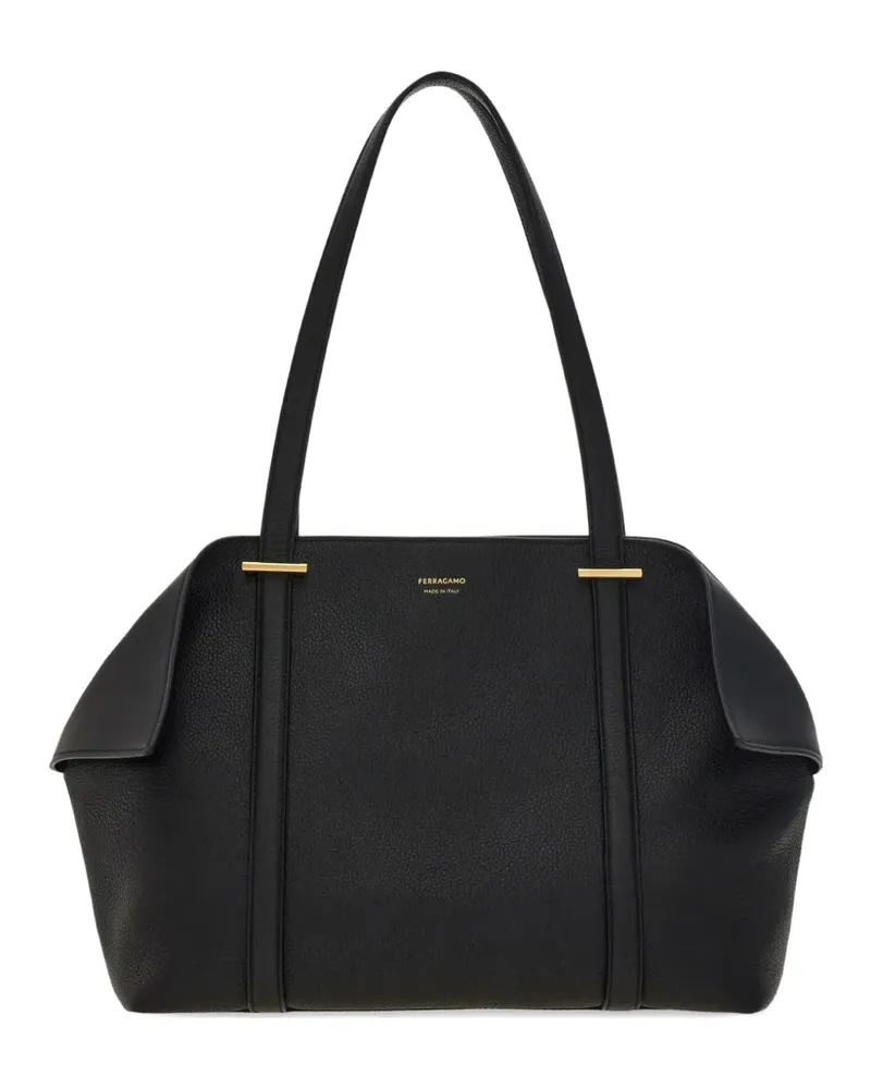 Ferragamo Mittelgroßer Tote Bag mit Umschlag - Schwarz Schwarz