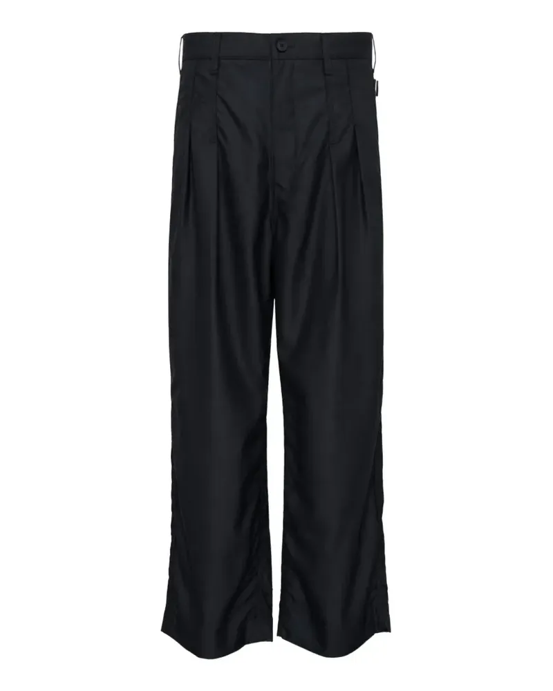 Comme des Garçons Wide-Leg-Hose mit Bundfalten - Schwarz Schwarz