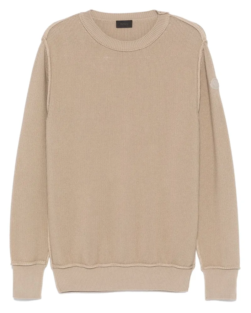 Moncler Pullover aus Bio-Baumwolle - Nude Nude