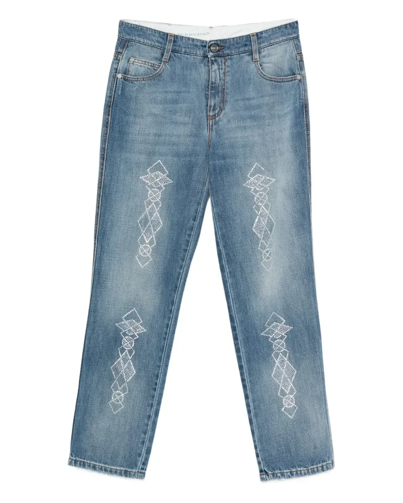 Ermanno Scervino Strassverzierte Jeans - Blau Blau
