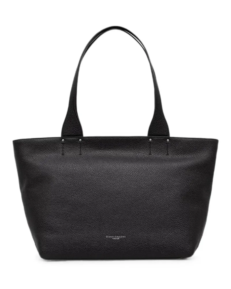 Gianni Chiarini Barbara Tote Bag aus strukturiertem Leder - Schwarz Schwarz