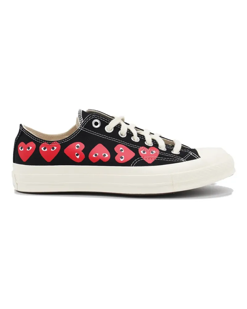 Comme des Garçons heart-print sneakers - Schwarz Schwarz