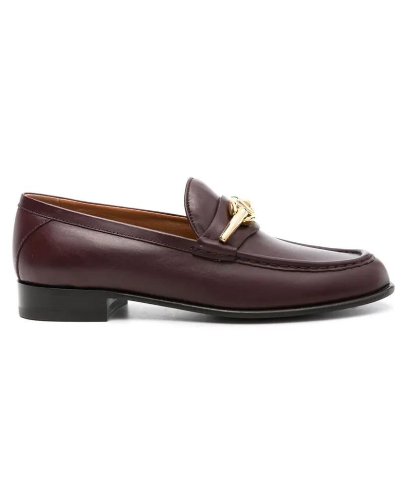 Valentino Garavani Loafer mit VLogo - Rot Rot