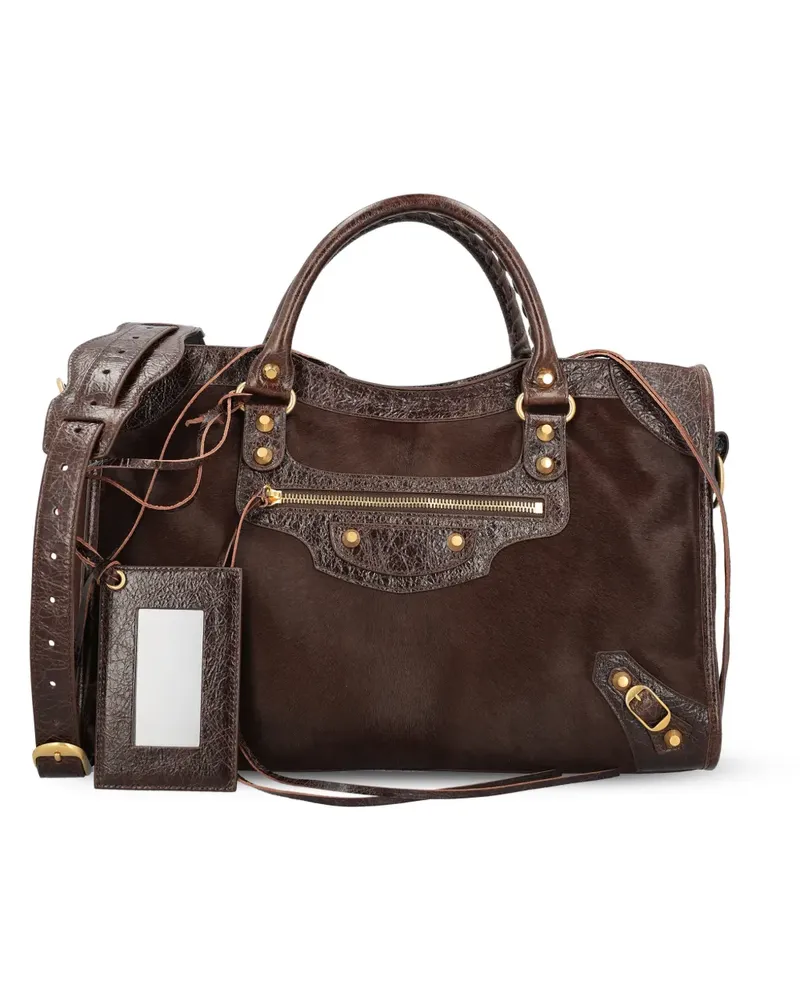 Balenciaga Mittelgroße Le City Tasche in Braun Braun