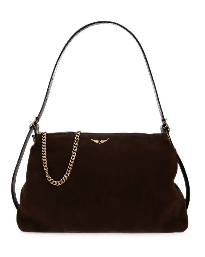 Zadig & Voltaire Jim bag suede - Schwarz Schwarz