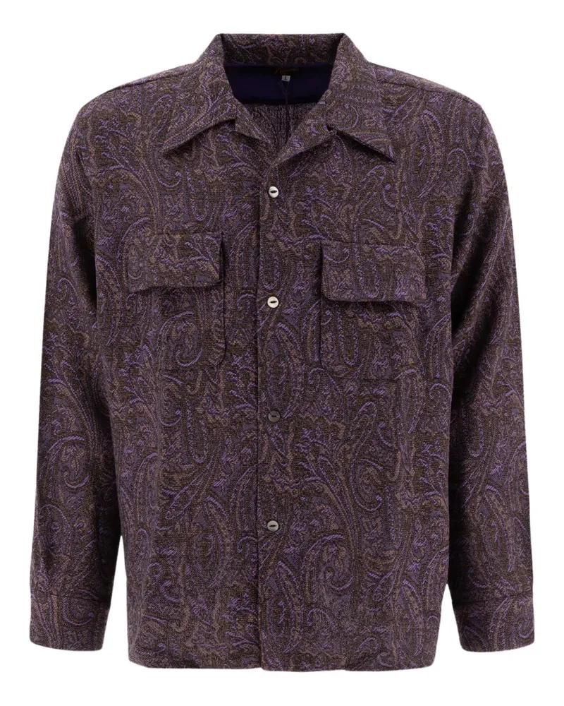 NEEDLES paisley pocket shirt - Violett Violett